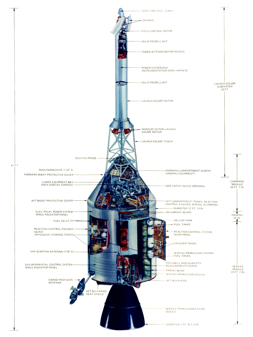 drawn apollo 13 spacecraft