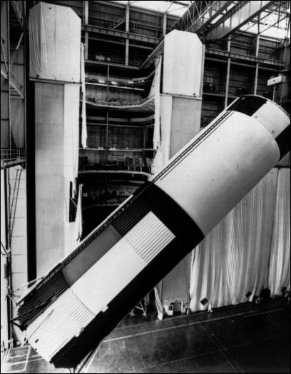 S-IC stage being moved