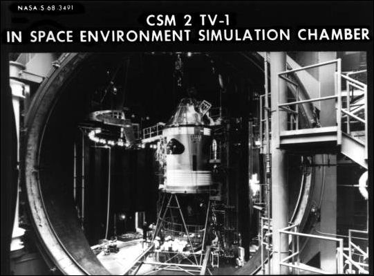 2TV-1 in space chamber