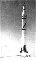an Army Jupiter C is launched from the missile center with an Explorer satellite