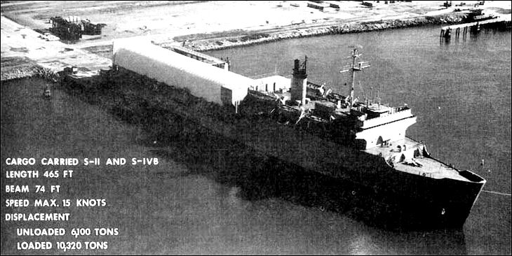 The Navy assisted NASA with water transportation of Saturn stages.